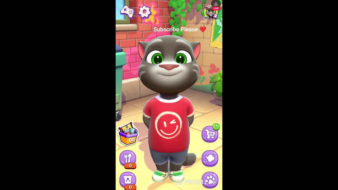 Talking Tom Live Stream #talkingtom #talkingtim2  #trending #live #funnycat #satisfying