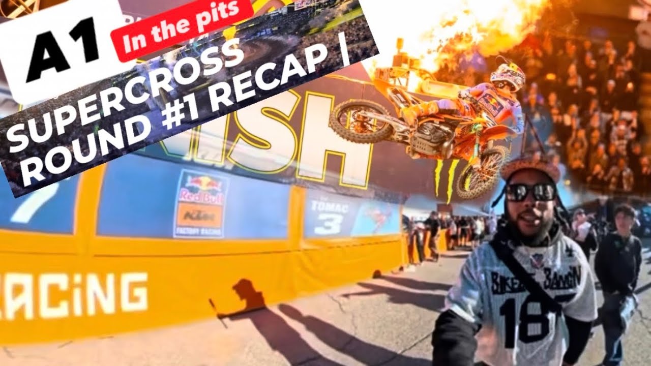 Quick recap in the pits of the super motocross opener at Anaheim ￼round 1