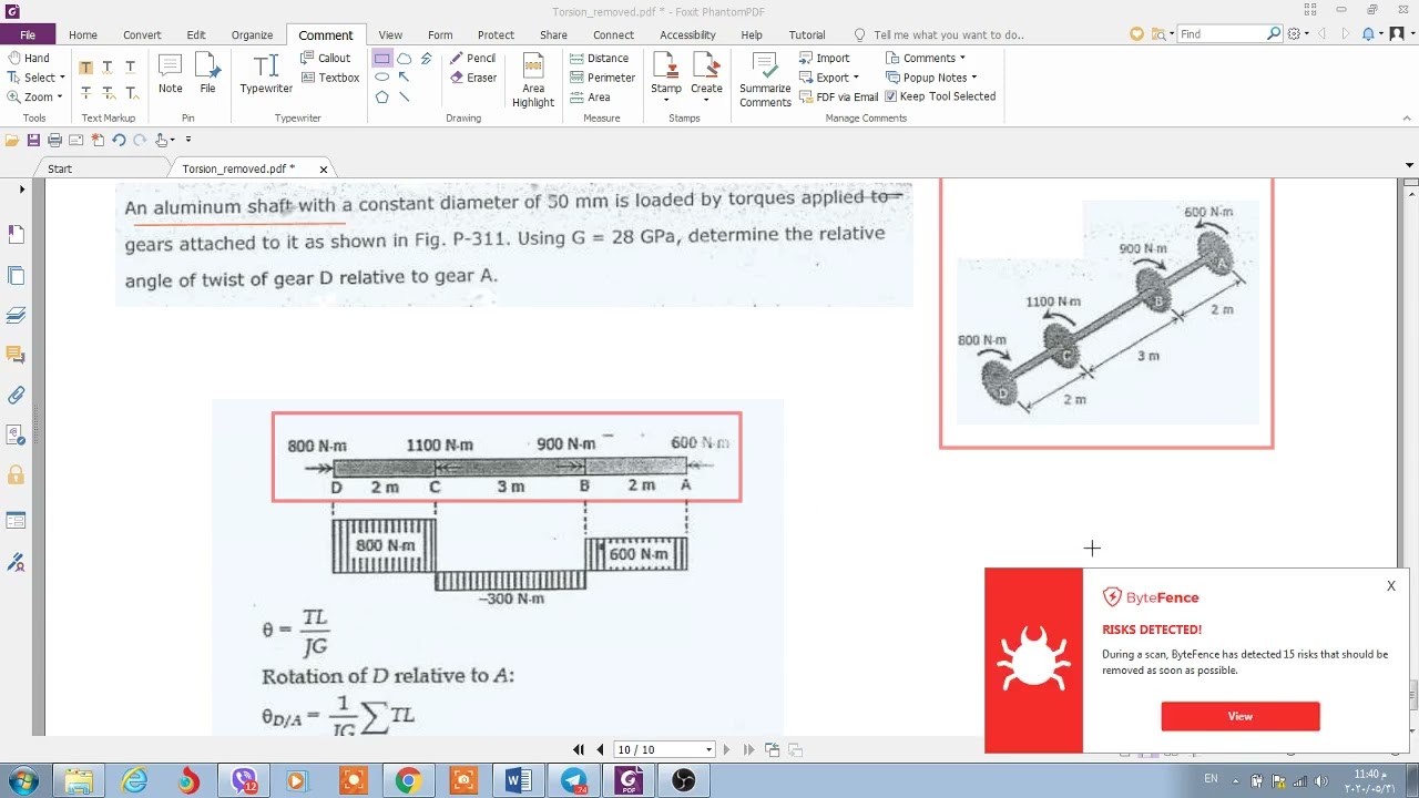 شرح موضوع (Torsion) د. جاسم 