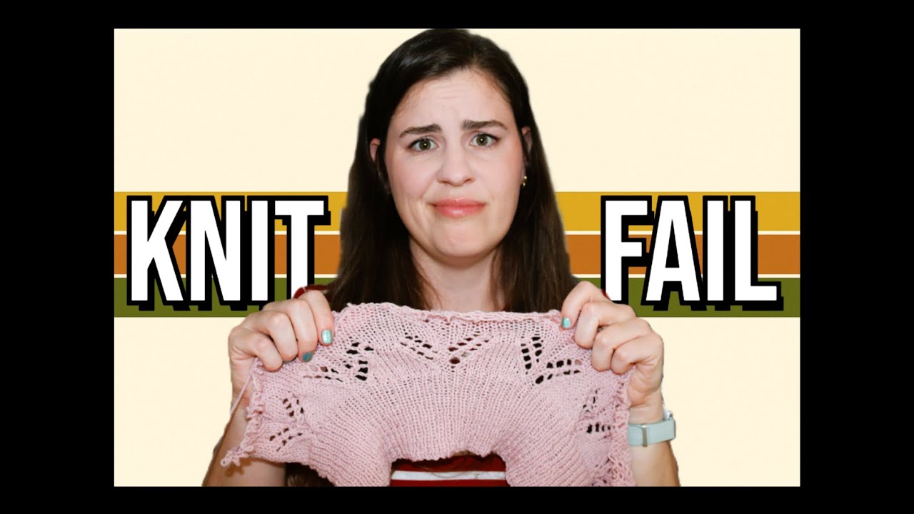 Knitting my First Jumper - Part 2: Knit Fail