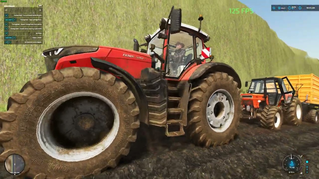 Farming Simulator 22 FİAT 1300 DT - FENDT  (Logitech g29 + Logitech 3d extreme pro)