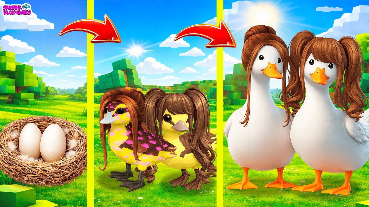 CICLO DE VIDA DAS IRMÃS PATINHAS FEIAS! FEATHER FAMILY- ROBLOX
