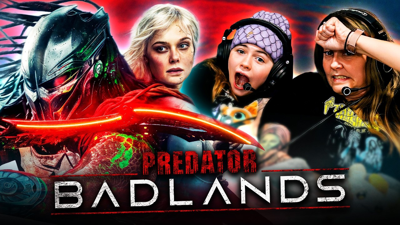 PREDATOR: BADLANDS (2025) MOVIE REACTION! IS THIS THE BEST PREDATOR MOVIE EVER!? | Elle Fanning