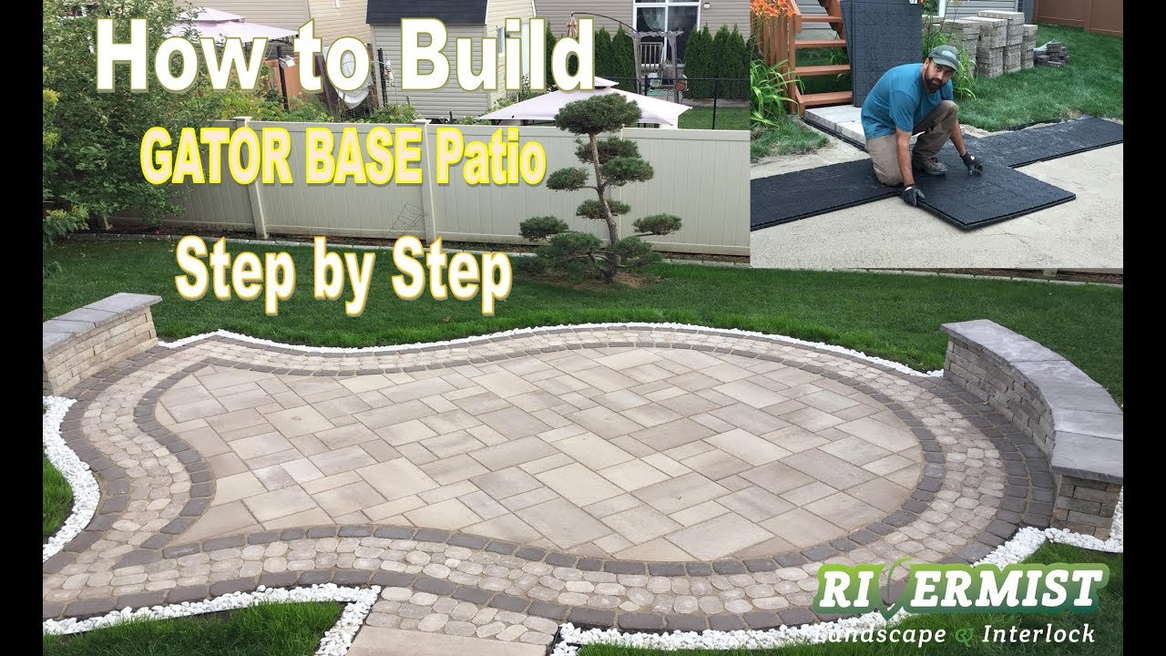 How to build a Patio using Gator Base product (Step by Step)