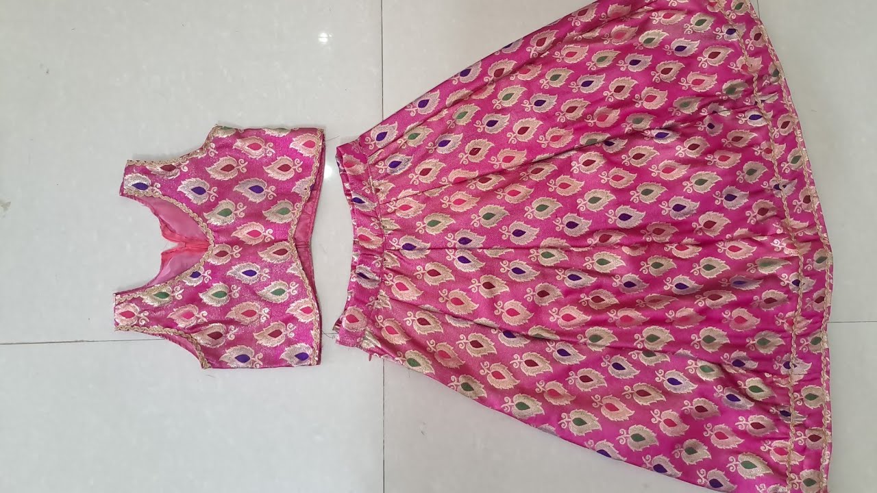 Baby lehenga choli cutting & stitching for 6-7 year girl | Baby lehenga dress  @PRFashionCareer 