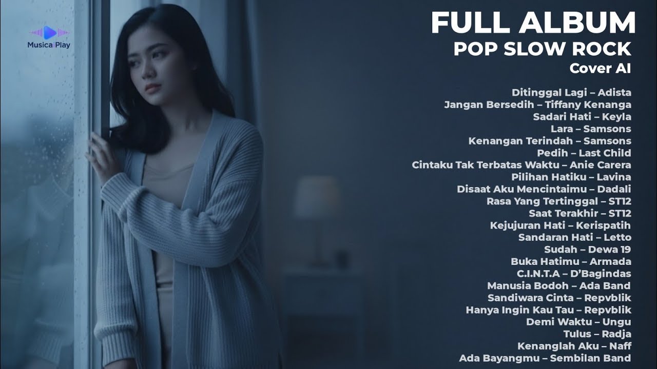 Lagu Galau Band Indonesia – Slow Rock Full Album | MusicaiPlay #SlowRock #FullAlbum #CoverAi