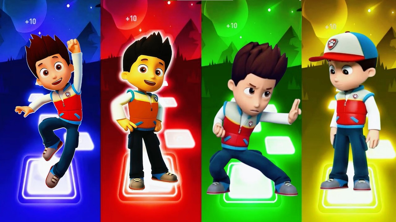 Marshall VS Paw Patrol VS Ryder VS Rubble - Tiles Hop EDM Rush8