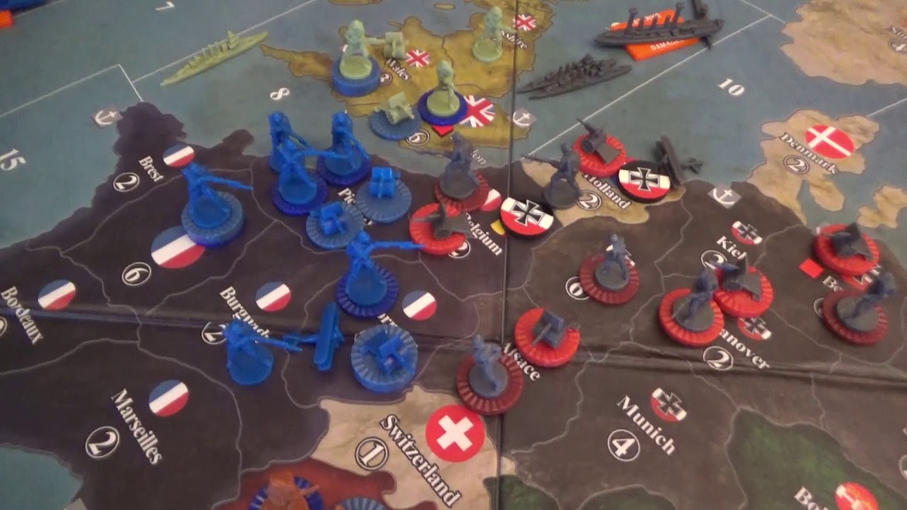 Axis and Allies 1914 Gameplay