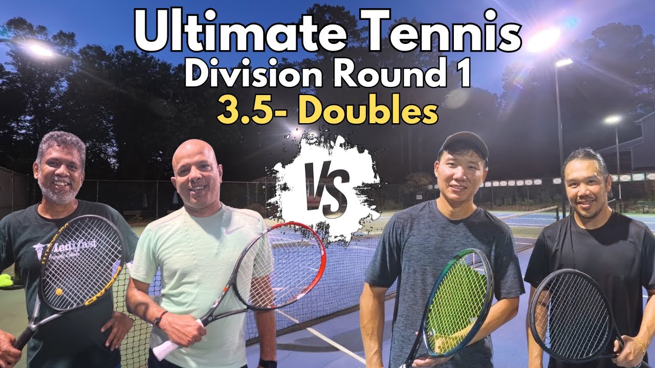 First time playing 3.5- league | Ultimate Tennis 3.5- | Division Round 1 | Vs Raja/Ravi