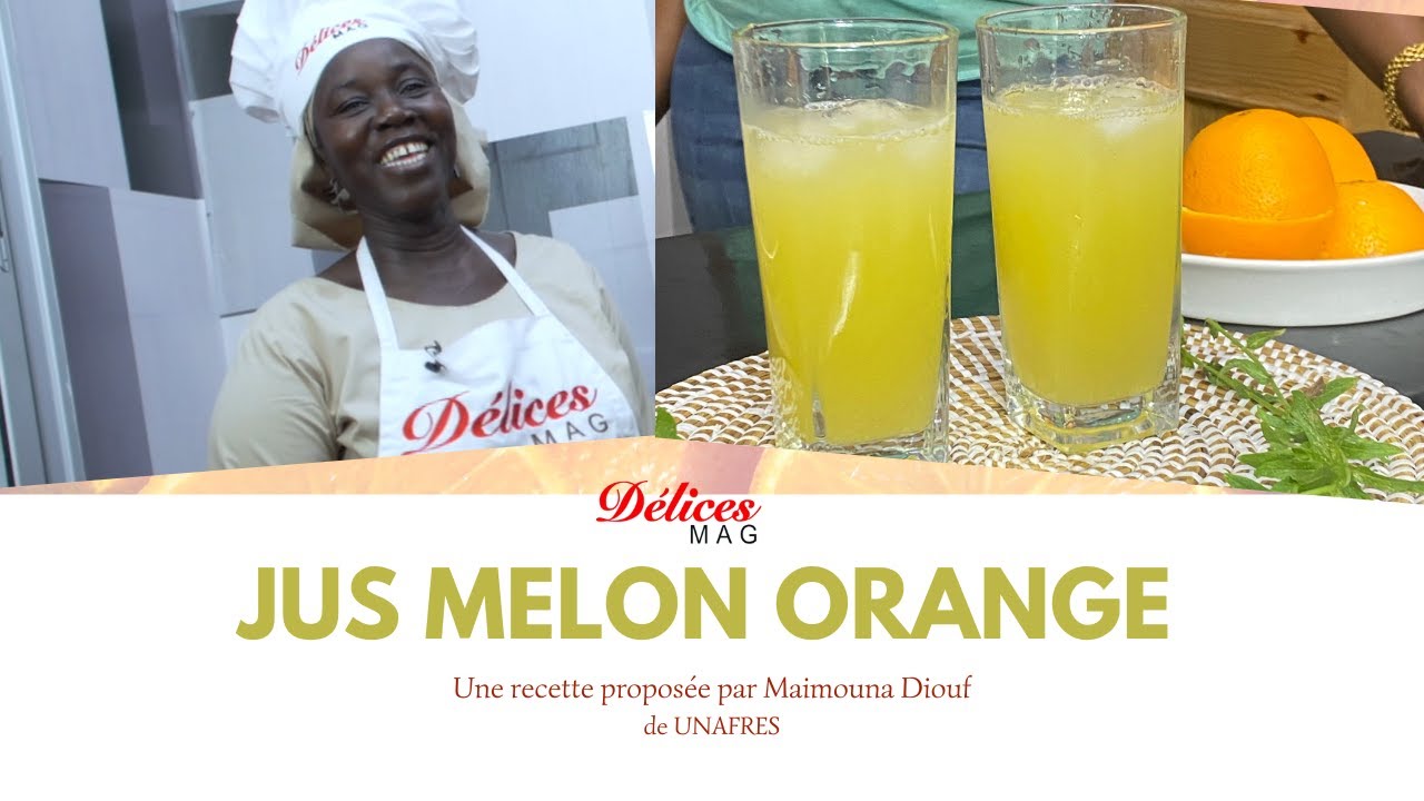 Cocktail Melon Orange, une recette express de Mme Diouf