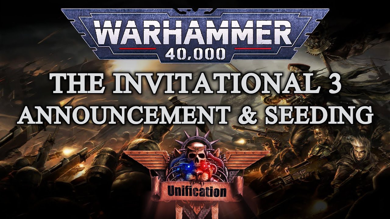 The Invitational 3 for Unification # Announcement & Seeding