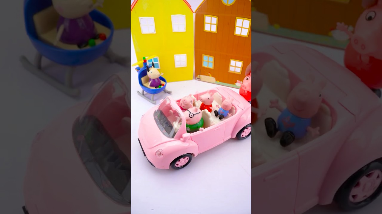 Unboxing Peppa Pig Adventures Family Car ASMR❤️#satisfying #toys #review