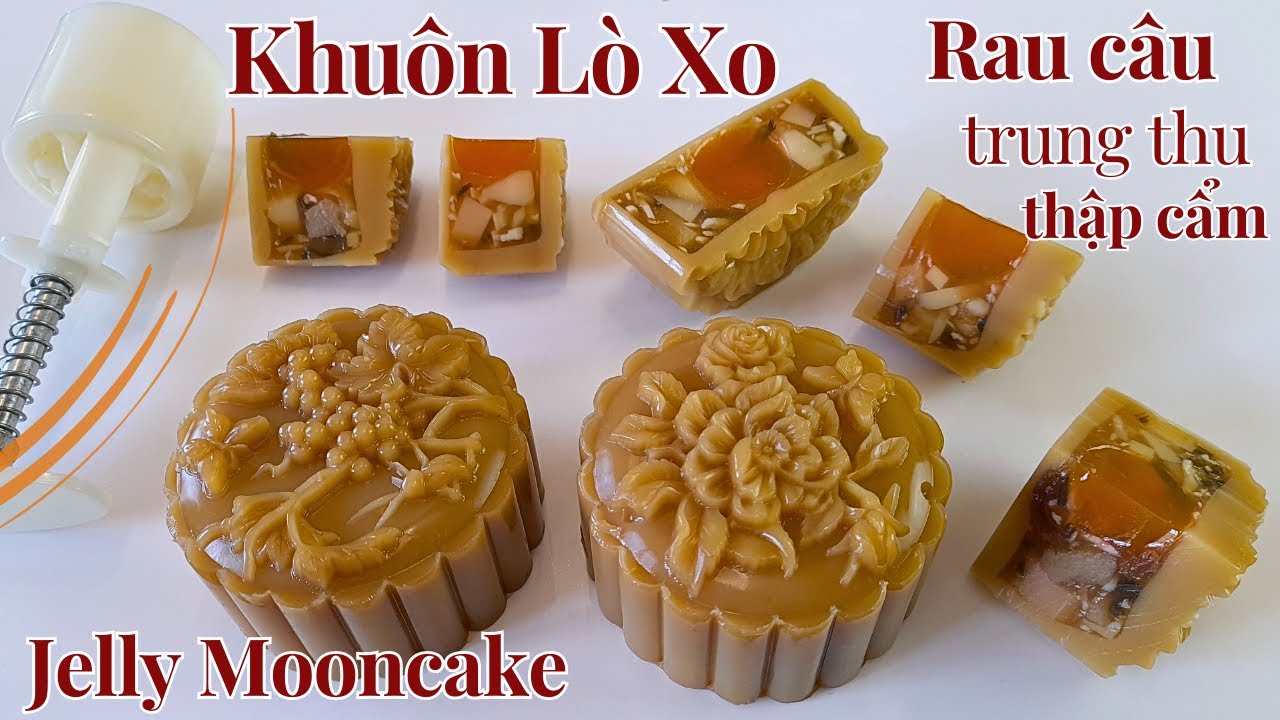 Как приготовить желе Mooncake с помощью пресс-формы Mooncake| Лунный пирог 2023| Рецепт торта с желе