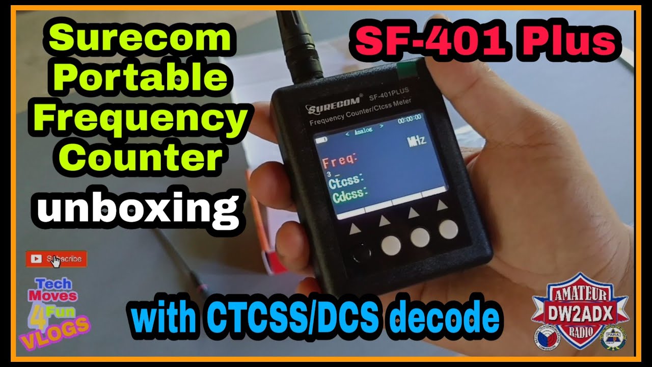 Surecom SF-401 Plus | Portable Frequency Counter | unboxing | with CTCSS/DCS decode