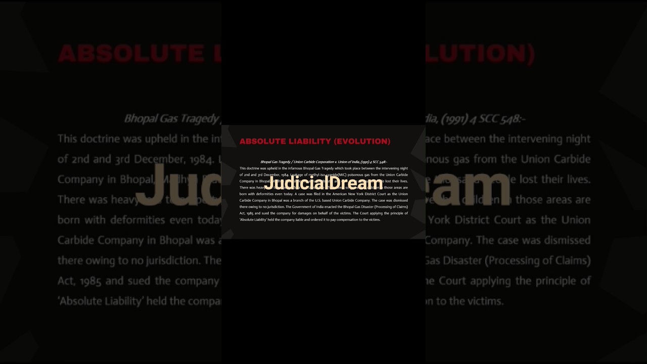 ABSOLUTE & STRICT LIABILITY - TORT LAW #judicialdream #judicialservices#TORT #judicial#strict