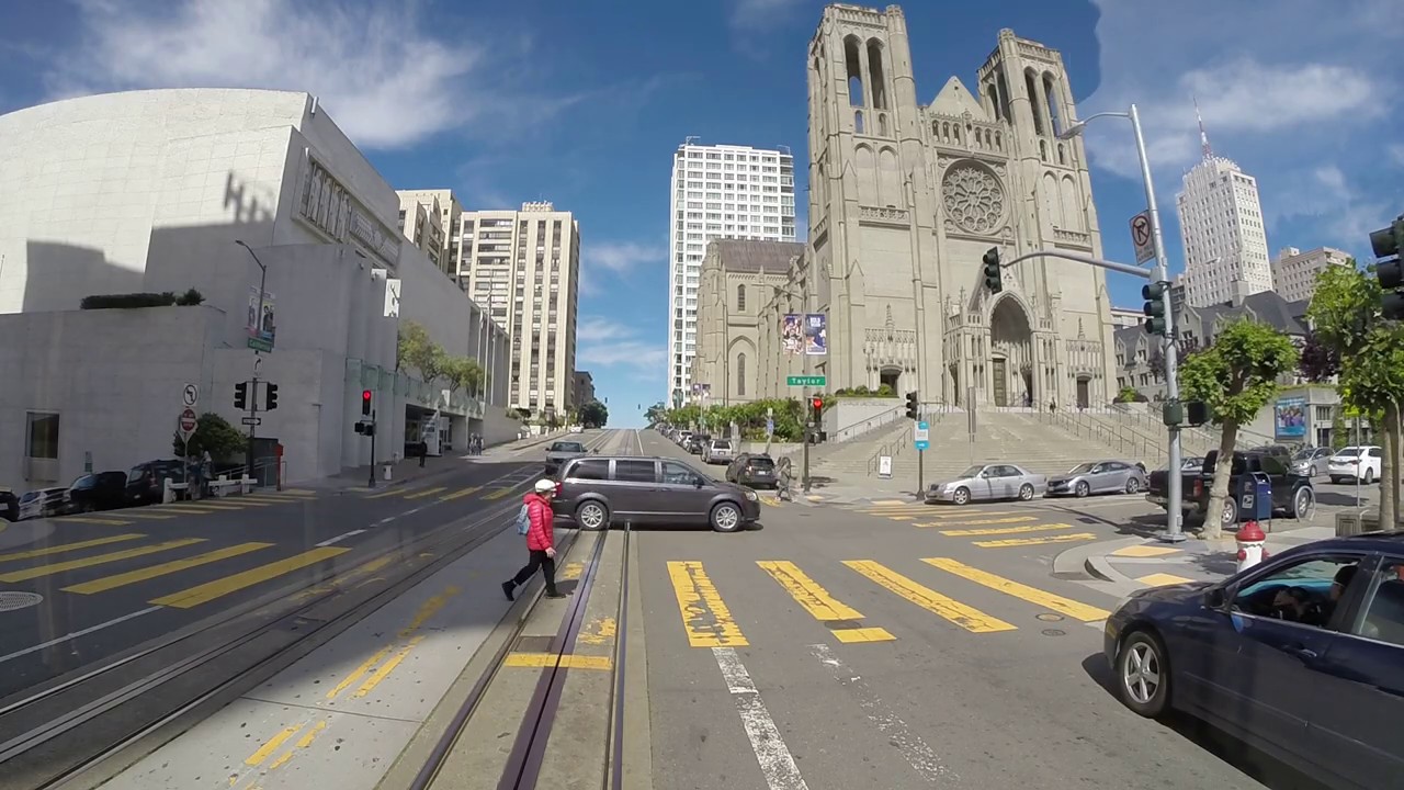 MUNI California Line Cable Car - Market to Van Ness (GoPro)