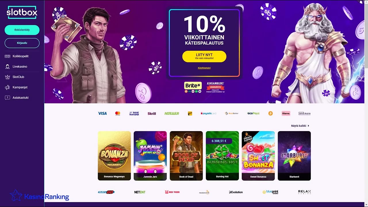 Slotbox Casino arvostelu &ndash; KasinoRanking