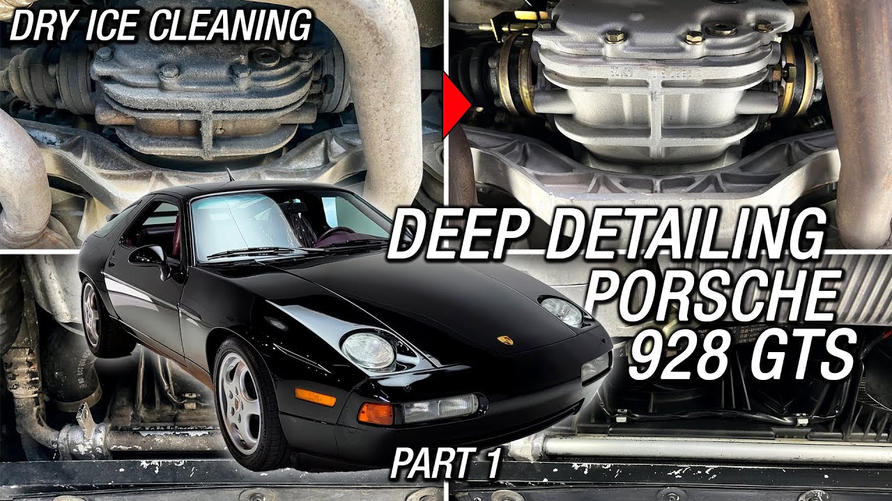 Porsche 928 GTS DEEP DETAILING - PART 1 - Dry Ice Cleaning