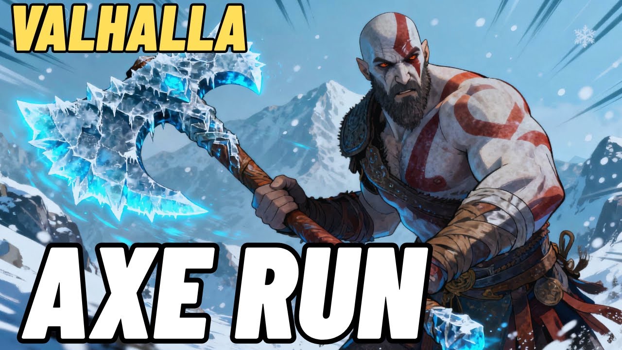 GOD OF WAR RAGNAROK - VALHALLA AXE RUN ❄️❄️ NO DEATHS - ALL ENCOUNTERS - *HARDEST DIFFICULTY*