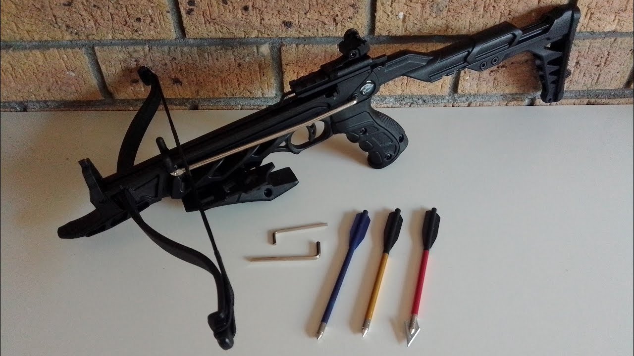Alligator Tactical Crossbow assembly part 5 (string up the bow by yourself safely)