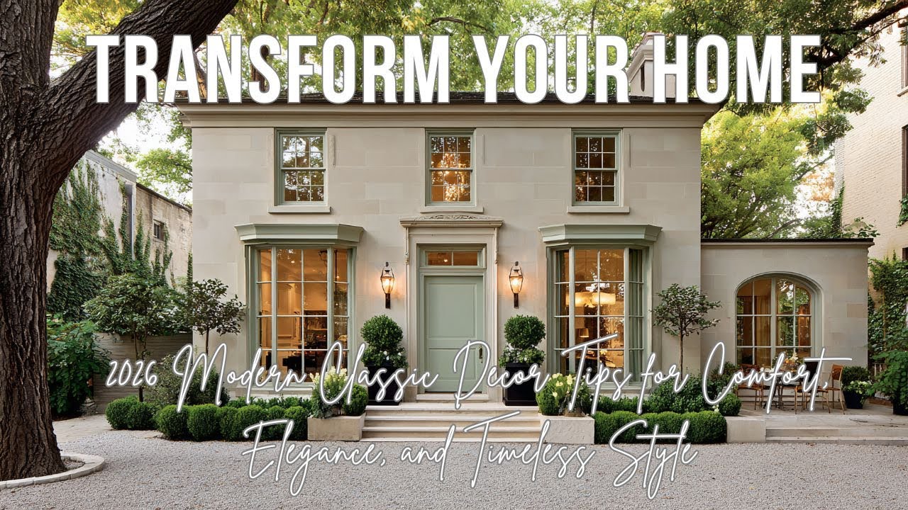 Transform Your Home in 2026 Modern Classic Decor Tips for Comfort, Elegance, and Timeless Style
