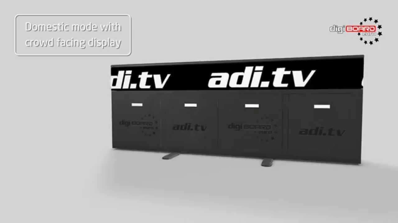 Multi Height eurodigiBOARD LED Perimeter Advertising System | ADI