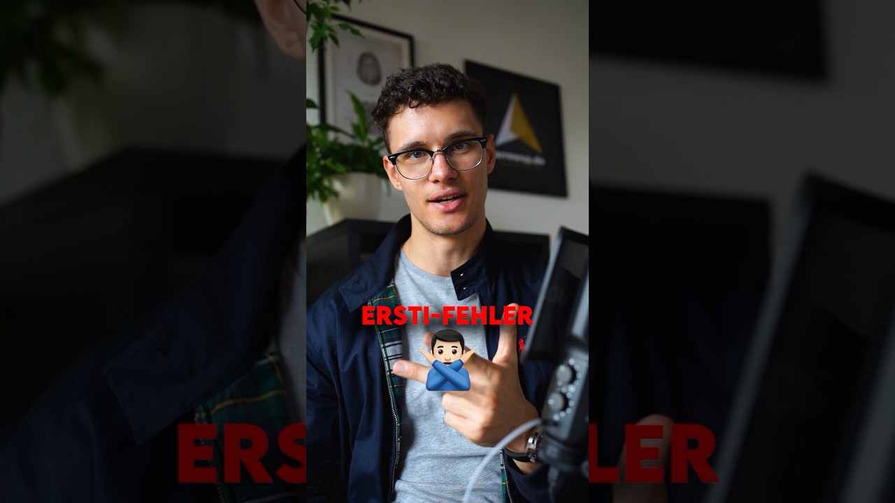 Die gr&ouml;&szlig;ten Erstsemester Fehler🤔🎓