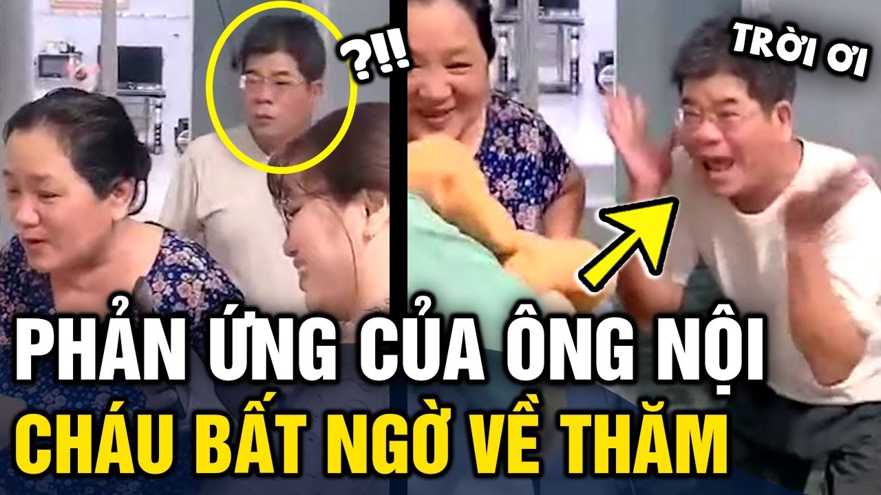 Cháu bất ngờ 'VỀ THĂM' sau 6 tháng và 'PHẢN ỨNG' của ông nội hút hàng triệu lượt xem | Tin 3 Phút