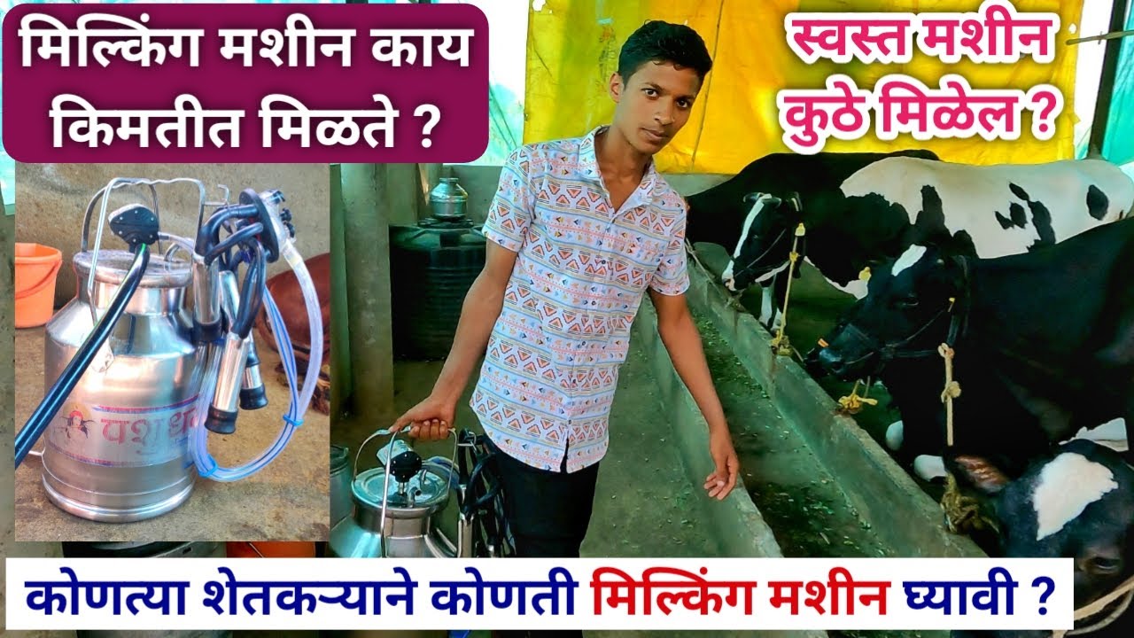 मिल्किंग मशीनची किंमत आणि कोणती मशीन घ्यावी विषयी संपूर्ण माहिती | Milking machine price