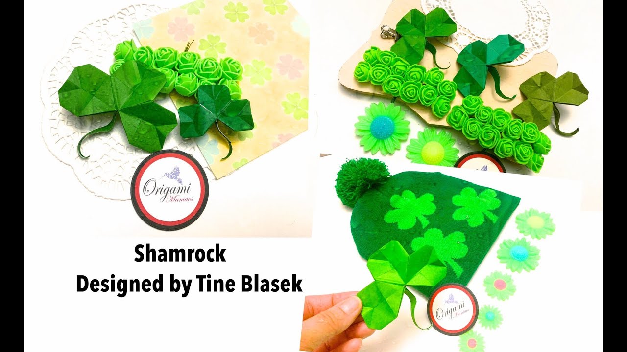 Origami Maniacs 473: Origami Shamrock