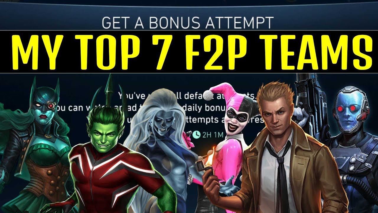 My Top 7 Free To Play Team Injustice 2 Mobile Solo Raids
