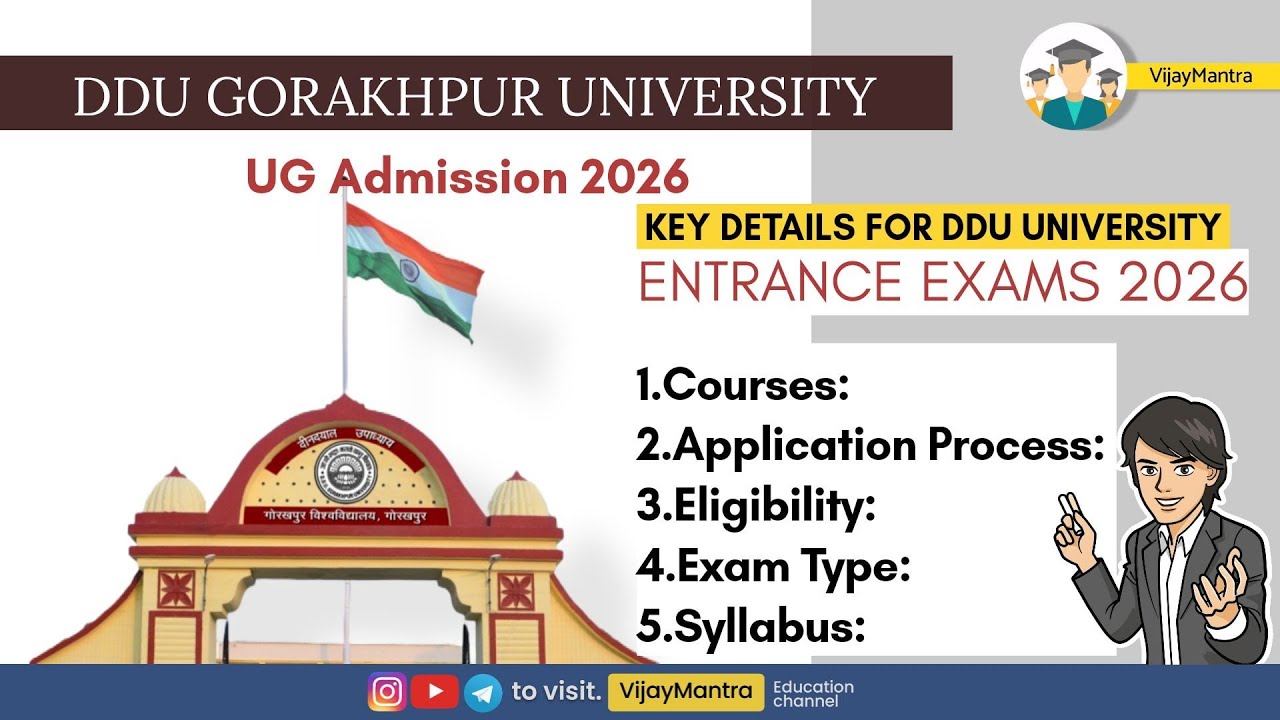 DDU Gorakhpur University Admission 2026 all details ( UG Course Entrance Exam Syllabus)#ddu