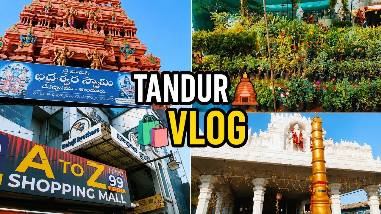 Exploring Tandur || Temple🛕|| Shopping 🛍️ Streets 