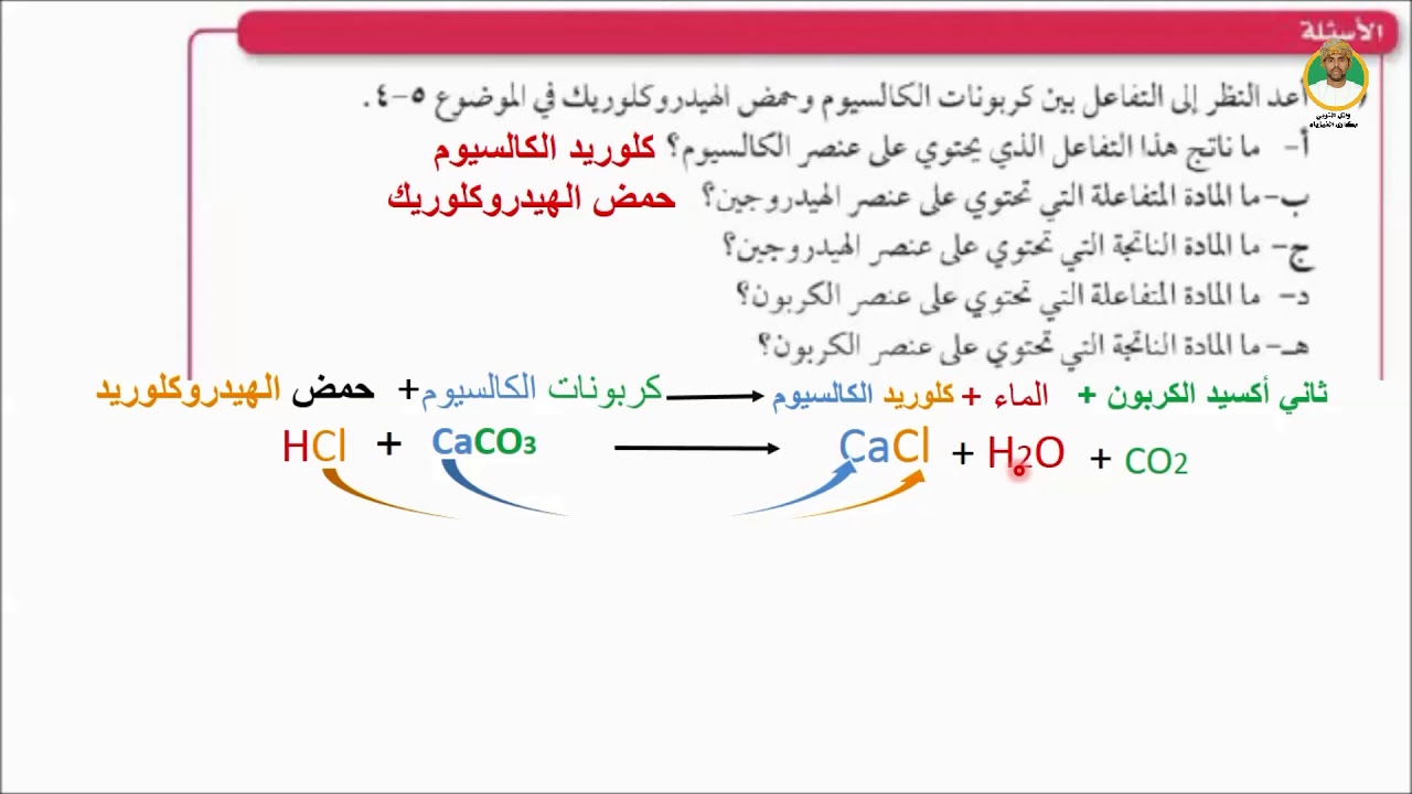 الدرس الخامس : إعادة ترتيب الذرات 5-5 للصف الثامن - للفصل الدراسي الأول