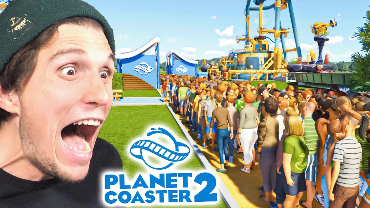 2000 Menschen STÜRMEN meinen FREIZEITPARK | PlanetCoaster 2