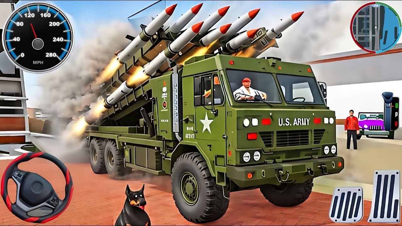Offroad Army Truck Driving 3D 2025 - Army Truck Driving Cargo Games - Andriod Gameplay