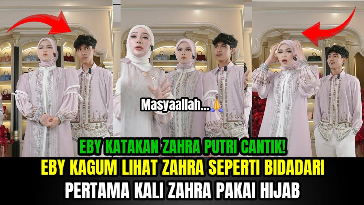 Live Eby KAGUM Lihat Zahra Memakai Hijab Pertama Kalinya, Masyallah Cantik Kali!!