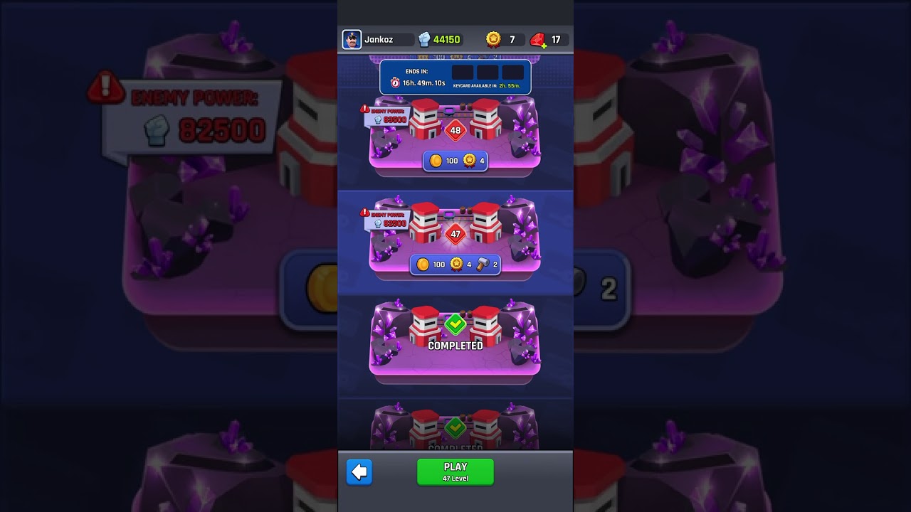 Level 47  trying New Update 2.0 – Challenge Tower War | #towerwarchallenge #towerwar #towermaster