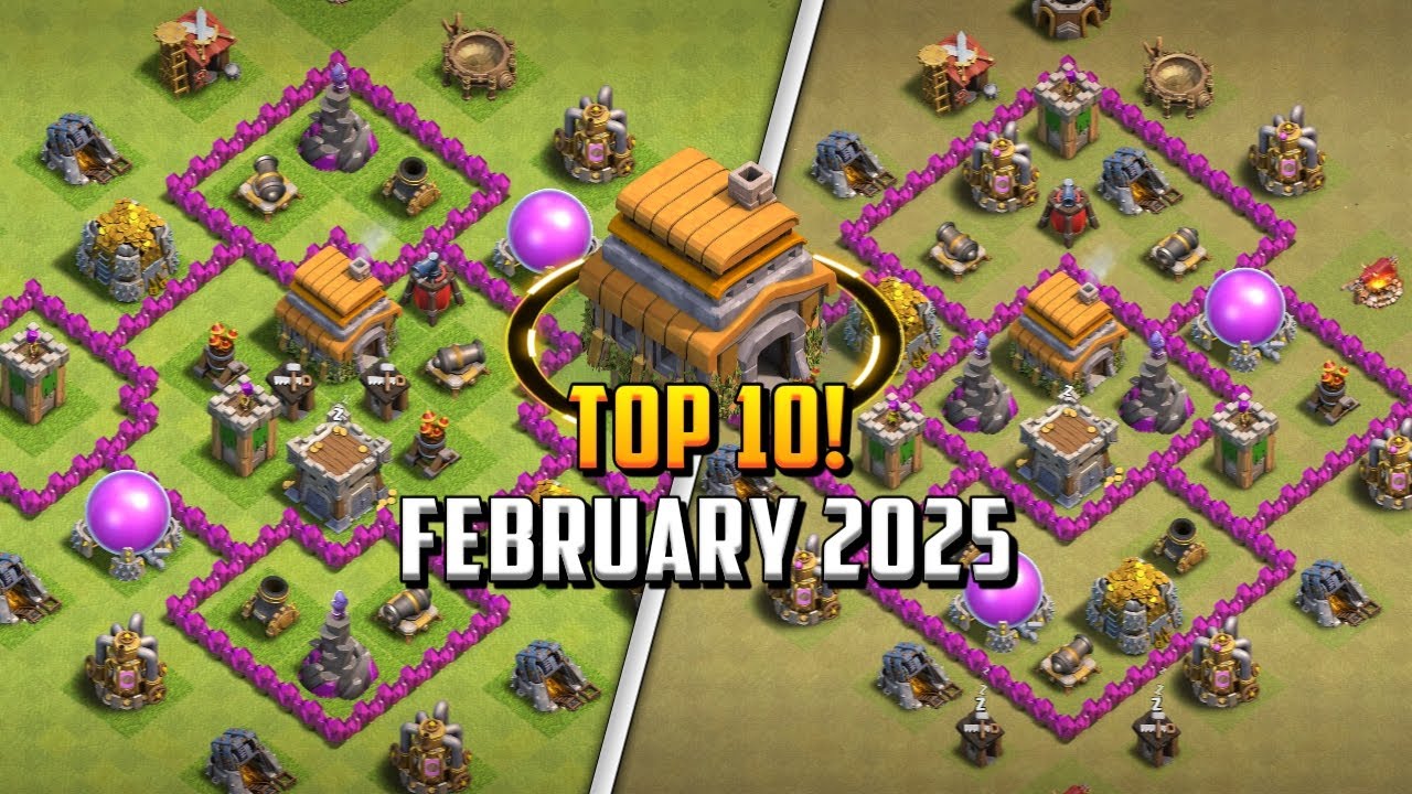 ТОП-10! Планировка базы ратуши 6 (TH6) + ссылка для копирования 2025 | Clash of Clans