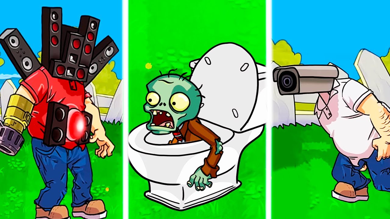 СКИБИДИ ТУАЛЕТ, НО РАСТЕНИЯ ПРОТИВ ЗОМБИ! - Skibidi Toilet + Plants vs Zombies [PVZ]