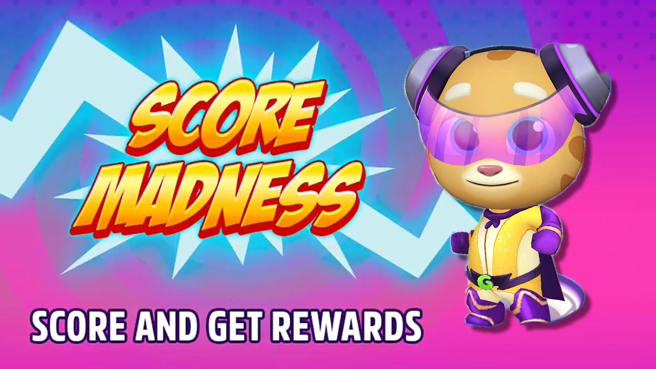 Talking Tom Hero Dash Rockstar Ginger Score Madness