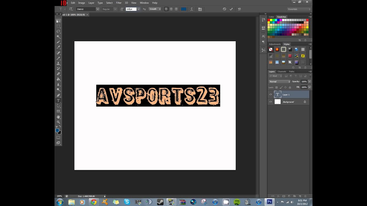 Adobe Photoshop Tutorial: Tracking and Kerning