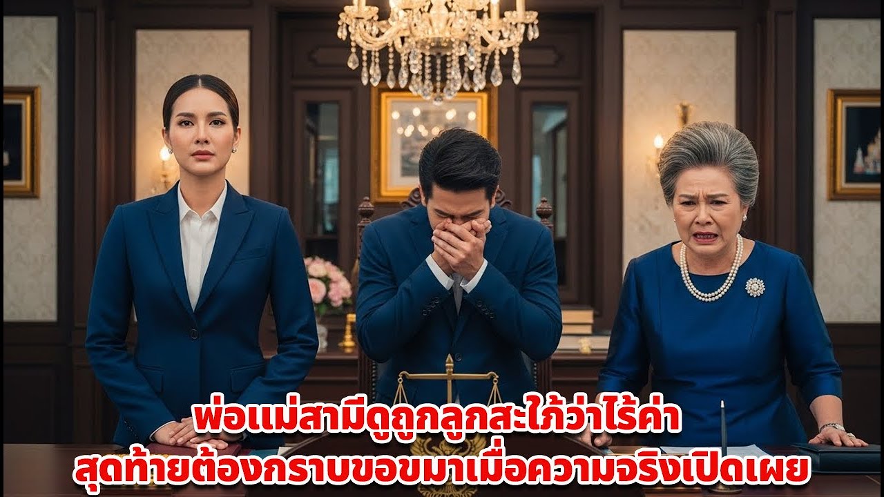 พ่อแม่สามีดูถูกลูกสะใภ้ว่าไร้ค่า สุดท้ายต้องกราบขอขมาเมื่อความจริงเปิดเผย
