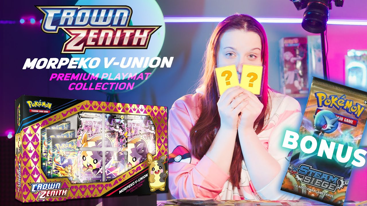 Pokémon Crown Zenith Morpeko V-Union + XY Steam Siege