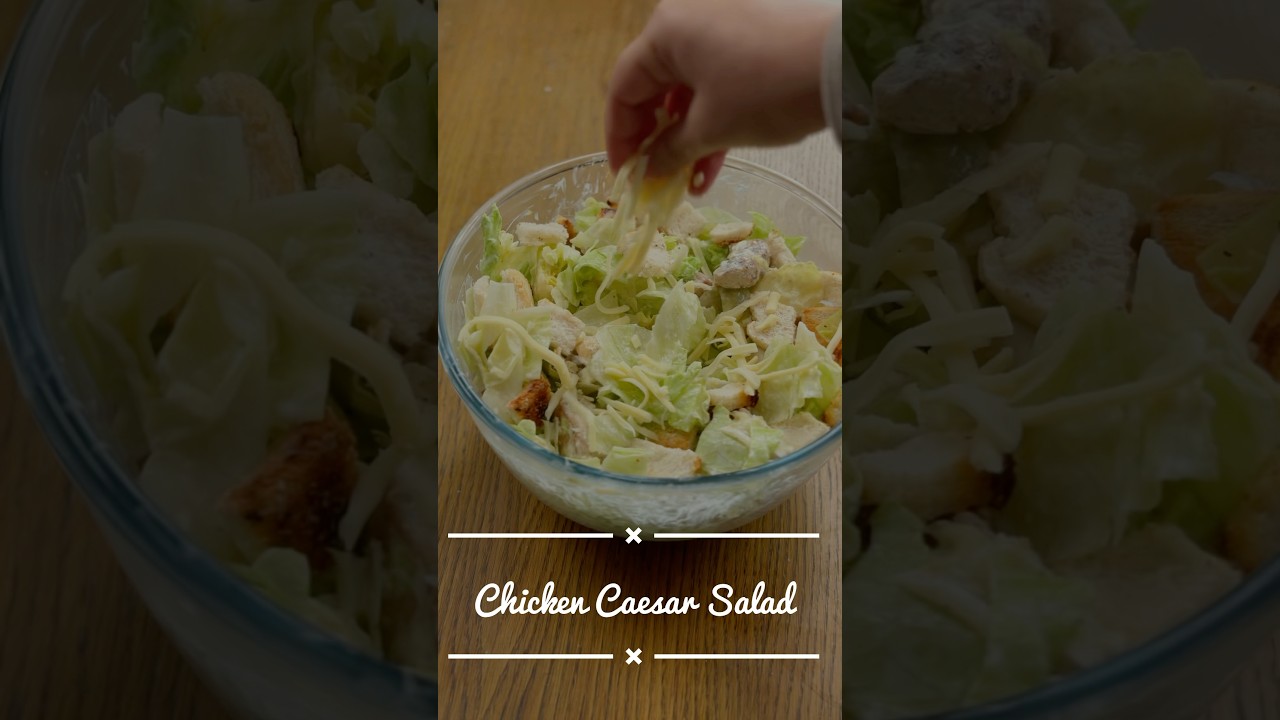 Chicken Caesar Salad 🥗 🍗 easy yummy salad
