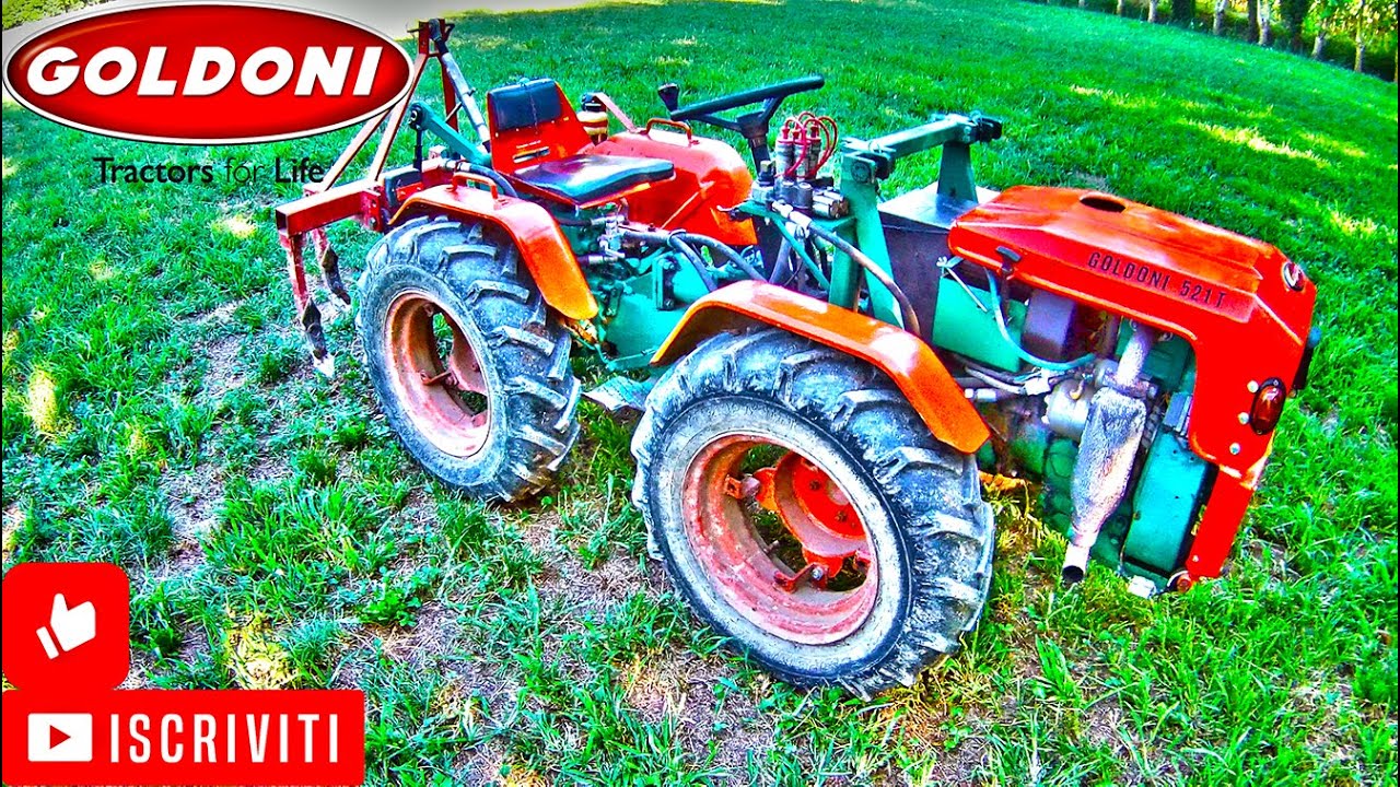 GOLDONI 521T CON ESTIRPATORE 5 ANCORE TRATTORINO TRATTORE 