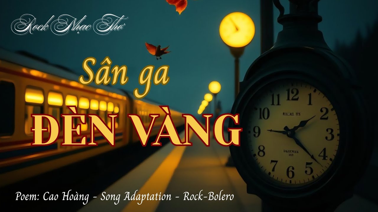 SÂN GA ĐÈN VÀNG || Nhạc buồn chia ly || Lời thơ: Cao Hoàng 