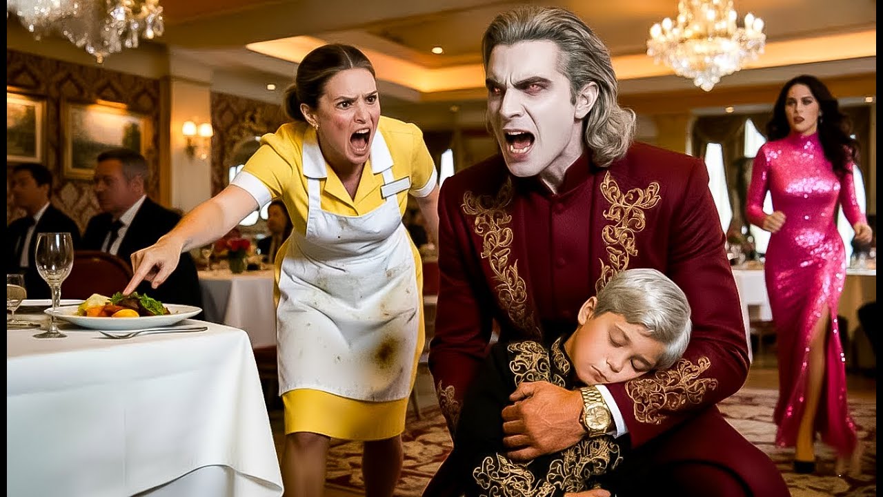 “¡Tu prometida puso algo en la comida de tu hijo!”, gritó la mesera… el Rey Vampiro reaccionó