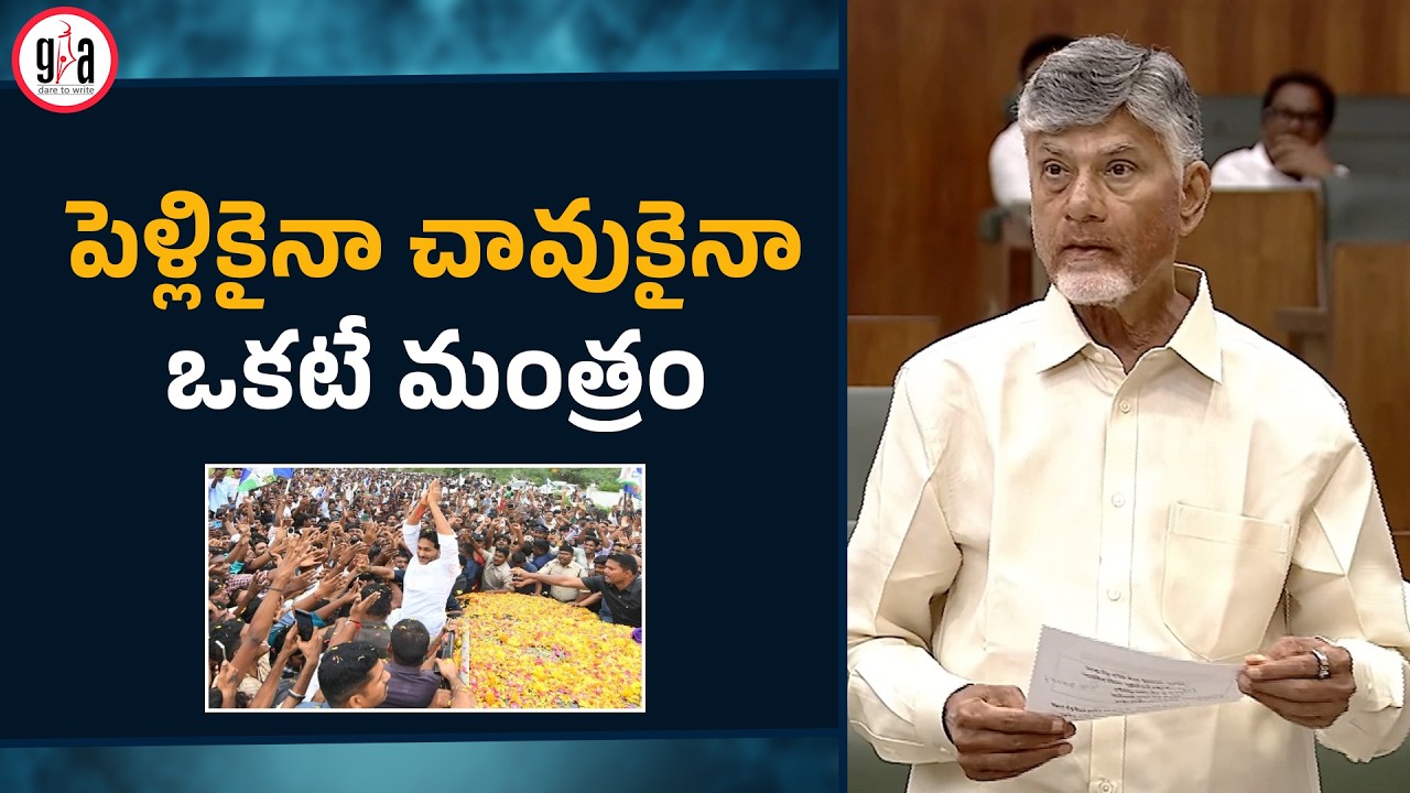 పెళ్లికైనా చావుకైనా ఒకటే మంత్రం | Chandrababu Shocking Comments on YS Jagan | greatandhra.com