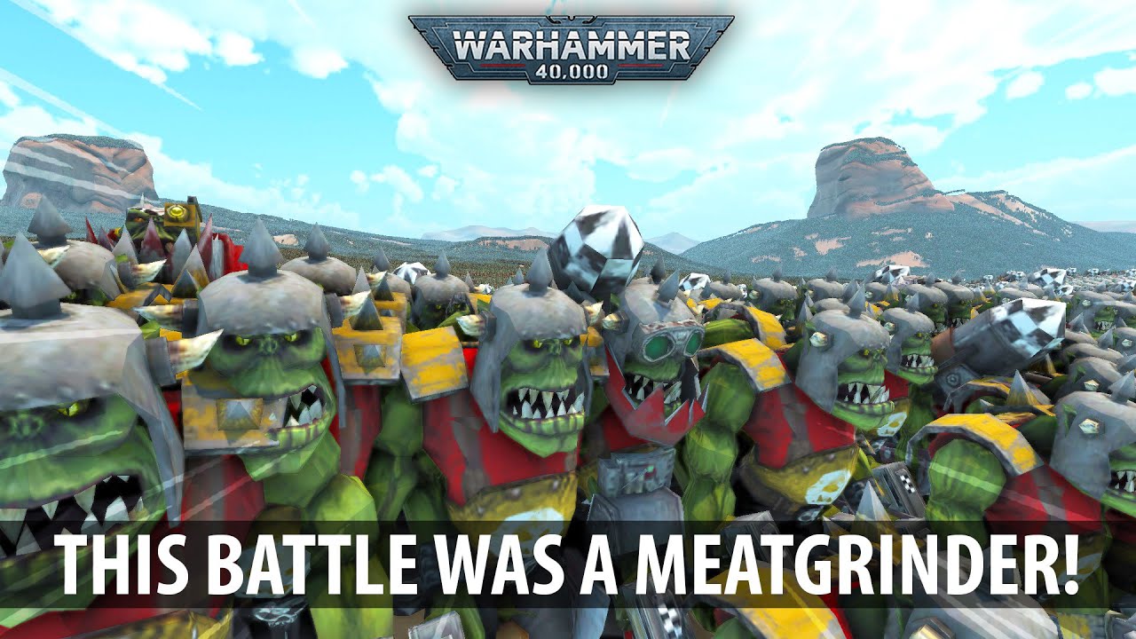 2.5 MILLION Orks take on CHAOS ARMY?! | Ultimate Epic Battle simulator 2 WH40K